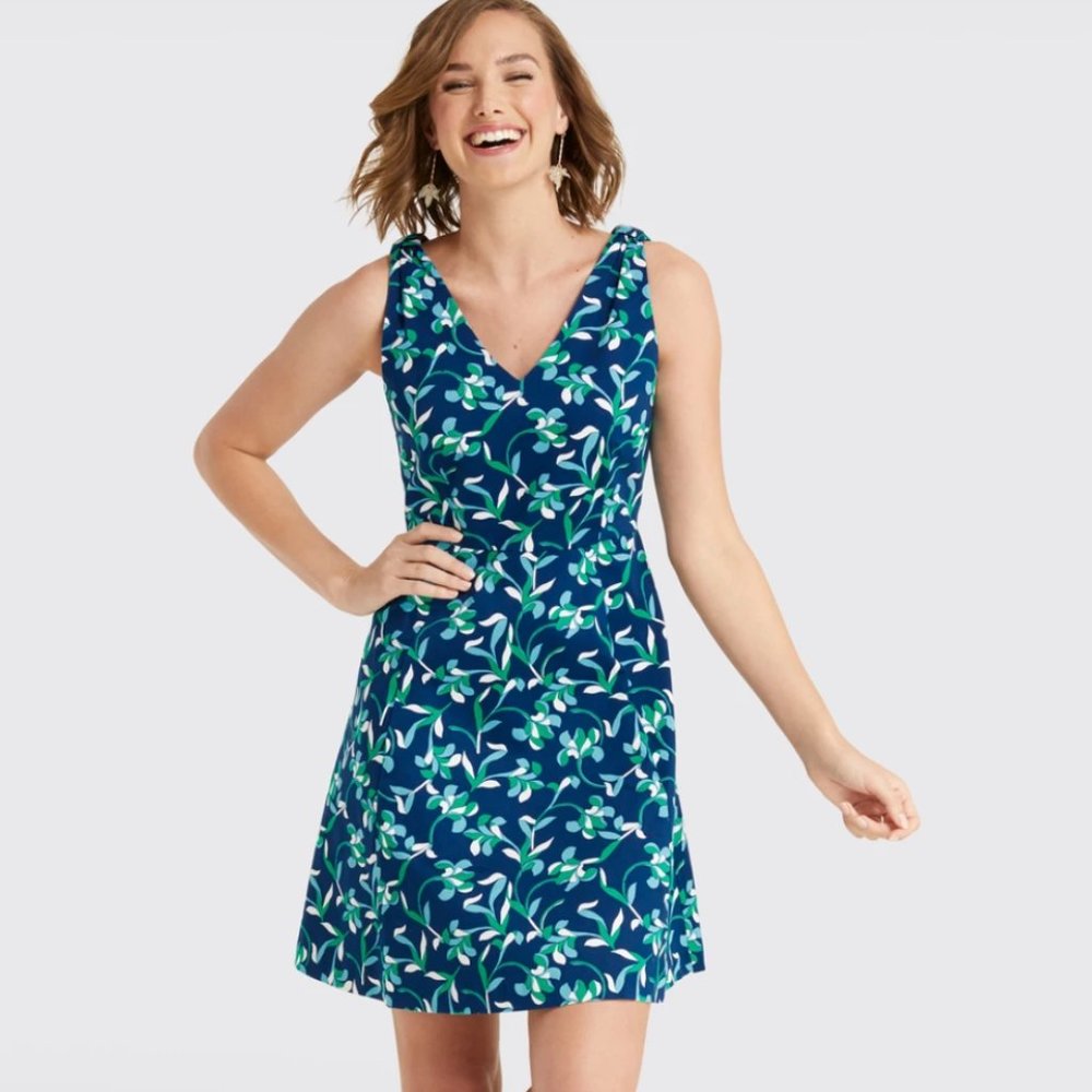 Draper James Floral Knot Love Circle Dress